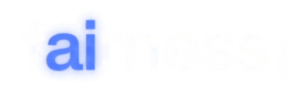 The word fairness, with the letters a and i highlighted in blue